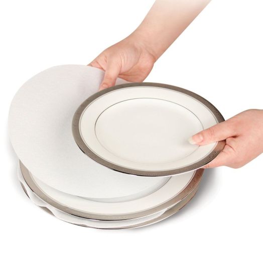 Soft White Felt Plate Dividers 12-10" , 24-6" , 12-4.5" (Set of 48)