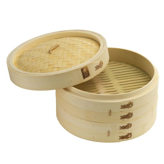 Joyce Chen 26-0013, 10-Inch Bamboo Steamer Set
