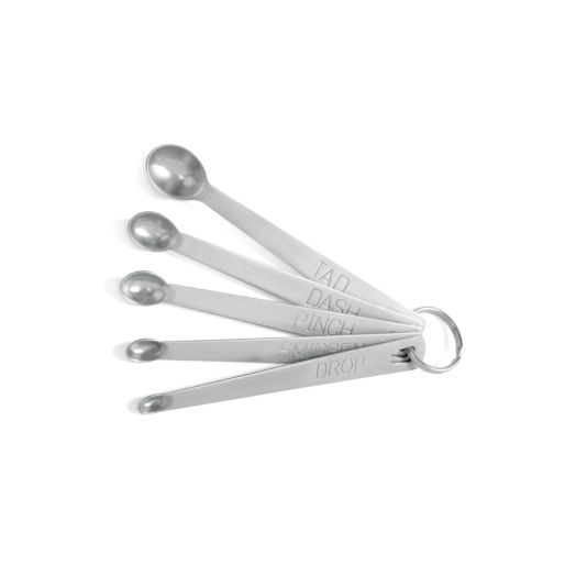 Norpro 3080 Mini Stainless Steel Measuring Spoons, Set includes ( tad, dash, pinch, smidgen and a drop )