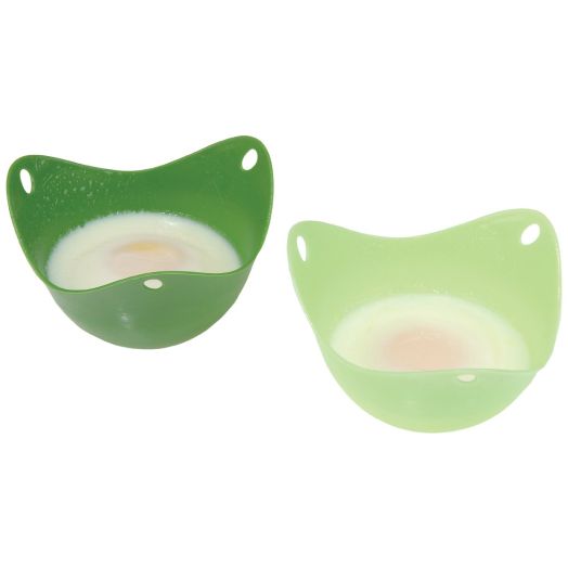 Fusionbrands Set of 2 Silicone Poach Pods - Green
