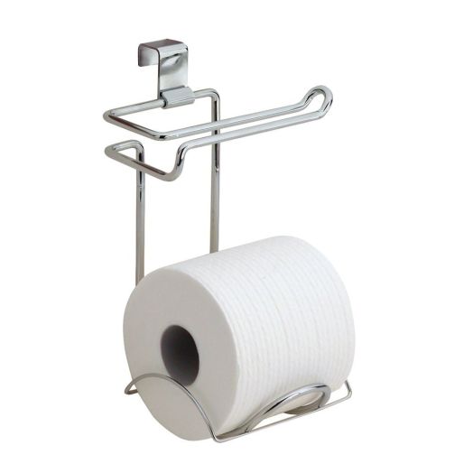 InterDesign Classico Over-the-Tank Tissue Holder, Chrome