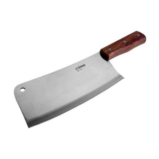 Winco Winware Heavy Duty Cleaver with Wooden Handle