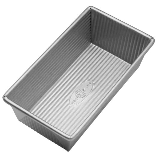 USA Pans 8.5 x 4.5 Inch Aluminized Steel Loaf Pan with Americoat Loaf Pan