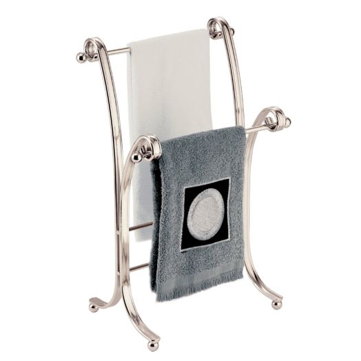 InterDesign York Lyra Fingertip Towel Stand , Satin