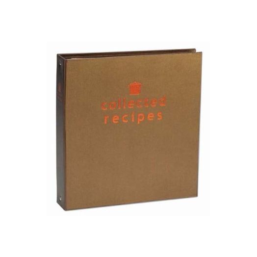 Create Your Own Collected Recipes Cookbook - Brown and Copper