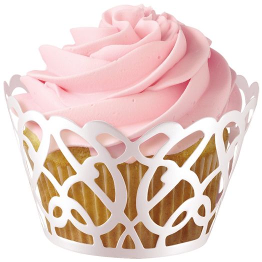 Wilton 415-0182 Wilton Pearl Swirl Cupcake Wraps, 18-Pack