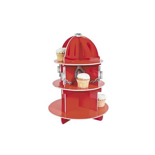 Fire Hydrant Cupcake Holder Stand (RED, 1)