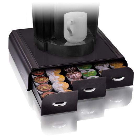 Mind Reader Anchor Coffee Pod Storage Drawer for 36 Keurig K-Cup, Black