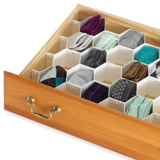 Whitmor 6025-3928 8-Piece Honeycomb Drawer Organizer