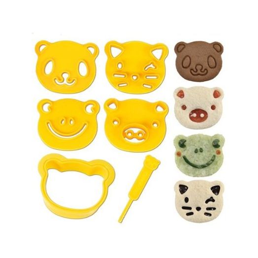 CuteZCute Animal Friends Food Deco Cutter and Stamp Kit