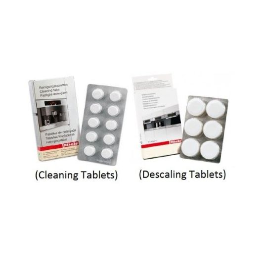 Miele Coffee Machine Cleaning Tablets (10pk) and Descaling Tablets (6pk)