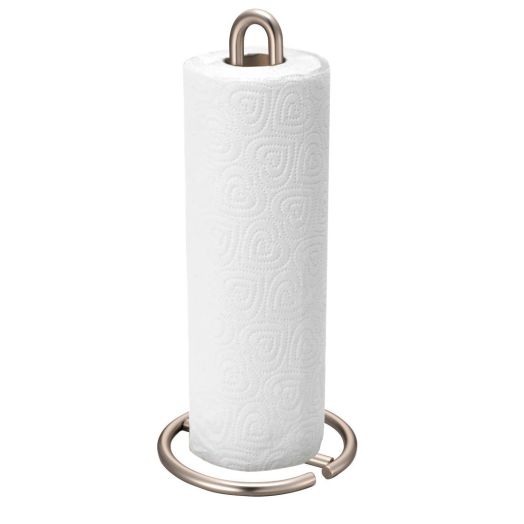 Home Basics Paper Towel Holder, Satin Nickel Simplicity Collection