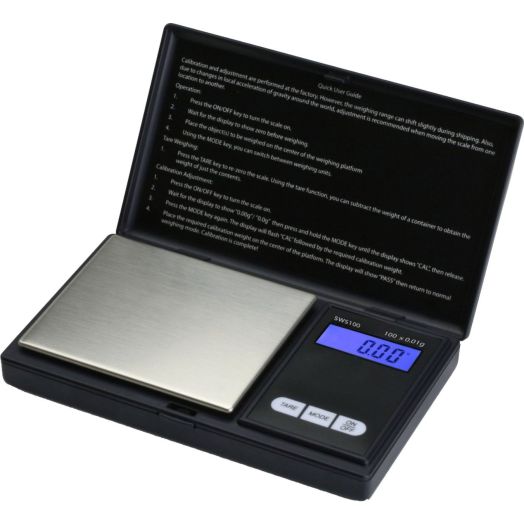 Smart Weigh SWS100 Elite Series Digital Pocket Scale, 100g by 0.01g, Black