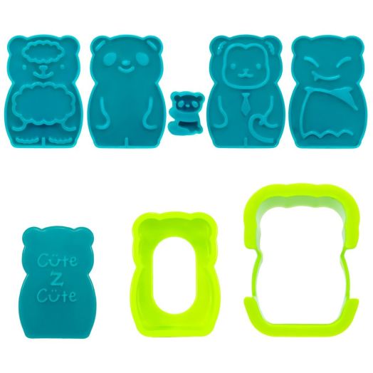 CuteZCute Animal Palz Mini Bento Sandwich Stamping Cutter and Egg Shaper