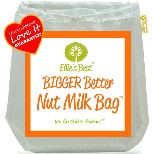Pro Quality Nut Milk Bag - Big 12" X12"  Commercial Grade  - Reusable Almond Milk Bag and All Purpose Strainer - Fine Mesh Nylon Cheesecloth and Cold