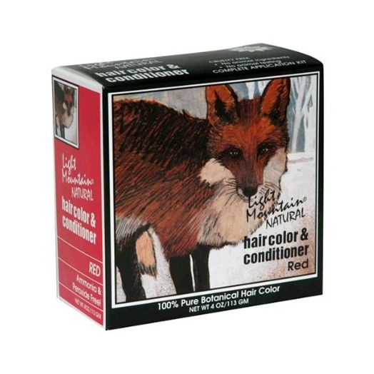 Light Mountain Natural Hair Color and Conditioner, Red, 4 oz (113 g) (Pack of 3)