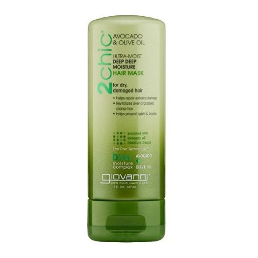 Giovanni 2chic Avocado and Olive Oil Ultra-Moist Deep Moisture Hair Mask, 5 Fluid Ounce