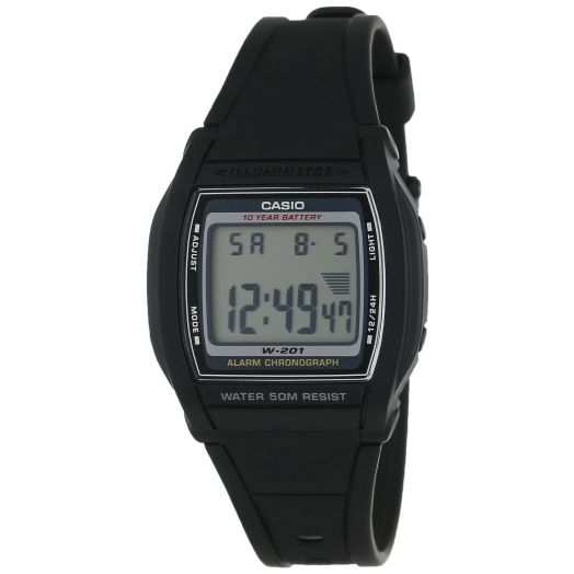 Casio Men's W201-1AV Alarm Chronograph Watch