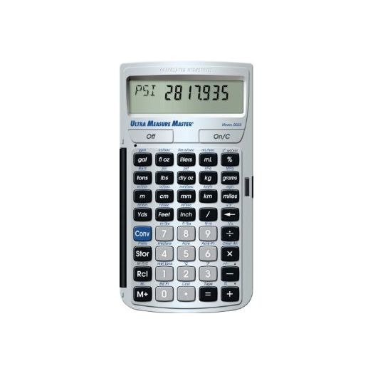 Calculated Industries 8025 Ultra Measure Master Measurement Conversion Calculator, Silver