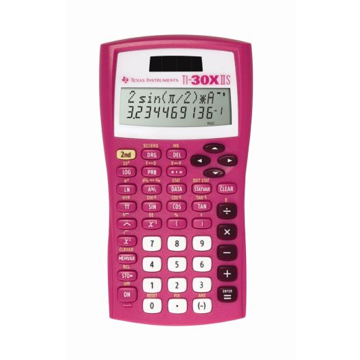 Texas Instruments TI-30X IIS 2-Line Scientific Calculator, Pink