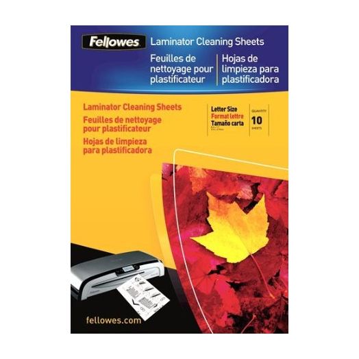 Fellowes Laminator Cleaning Sheets, 10 per Pack (5320603)