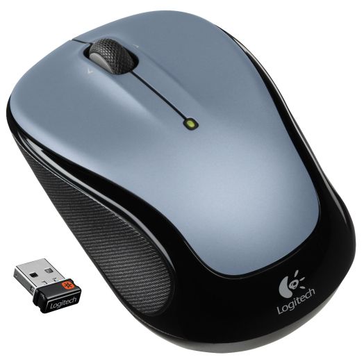 Logitech Wireless Mouse M325 with Designed-For-Web Scrolling - Light Silver