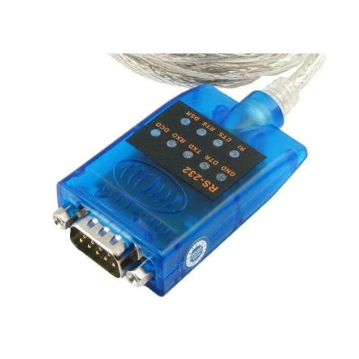GearMo USB RS-232 Serial Adapter with LED Indicators Win 8 , 7, Vista, XP, 2000 Support