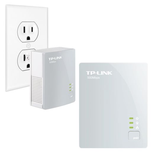 TP-LINK TL-PA4010KIT AV500 Nano Powerline Adapter Starter Kit, up to 500Mbps