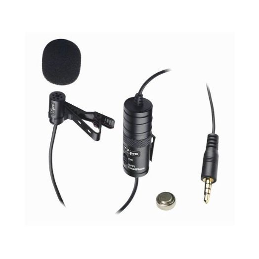 Canon VIXIA HF R500 Camcorder External Microphone Vidpro XM-L Wired Lavalier microphone - 20' Audio Cable - Transducer type: Electret Condenser