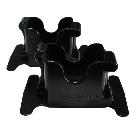 MyBuckleMate, Seat Belt Buckle Holder, Black,2 Count