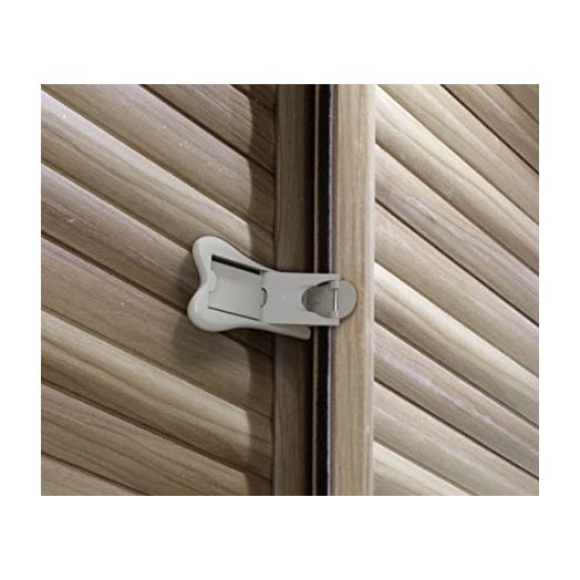 Sliding Door Lock for Closet and Window Locks with 3M Tape, Child Safety and Baby Proofing, 2 Pack