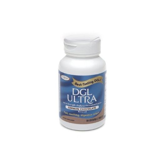 Enzymatic Therapy DGL Ultra Extra-Strength Deglycyrrhizinated Licorice German Chocolate - 90 CT