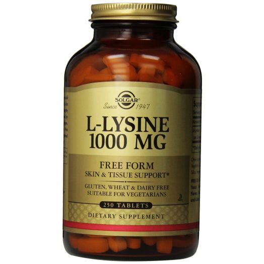 Solgar L-Lysine 1000mg, 250 Tablets