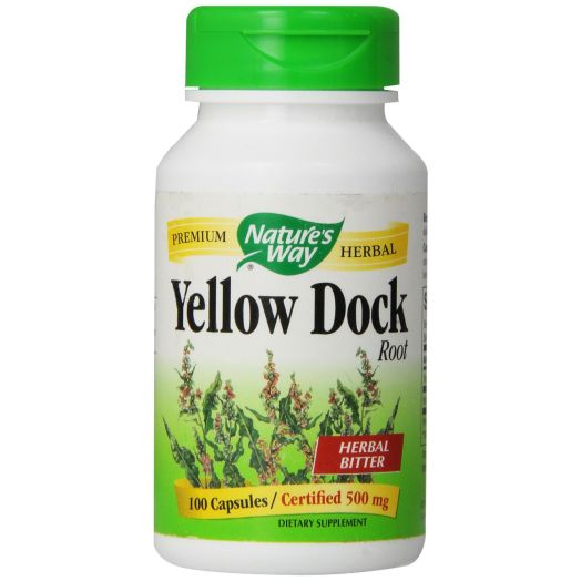 Nature's Way Yellow Dock Root, 100 Capsules, 500mg