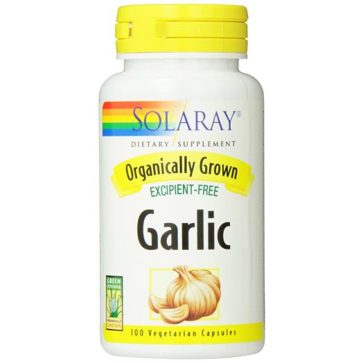 Solaray Organic Garlic Supplement, 600 mg, 100 Count