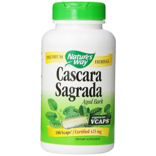 Nature's Way Cascara Sagrada Bark 425mg, 180 Vcaps
