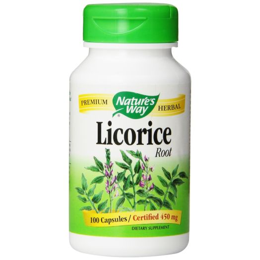 Nature's Way Licorice Root, 450mg, 100 Capsules