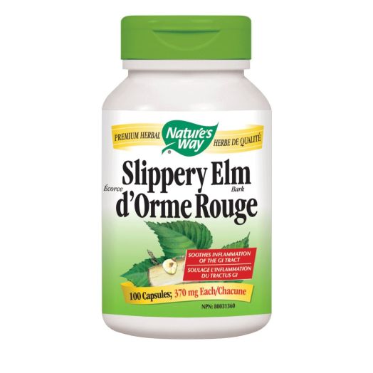 Nature's Way Slippery Elm Bark, 400 mg, 100 Capsules