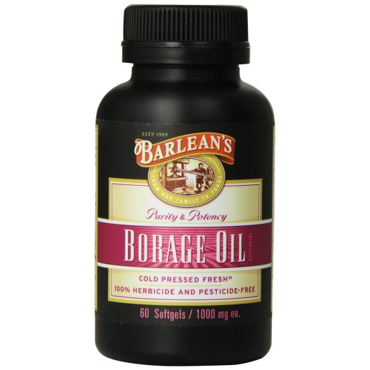 Barlean's Organic Oils Borage Oil, 1000 mg. 60 Count, Bottle