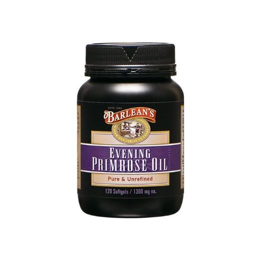 Barlean's Organic Oils Organic Evening Primrose Oil, 120 softgels/1300 mg ea. Bottle