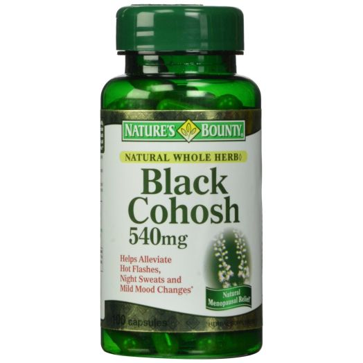 Nature's Bounty Natural Whole Herb Black Cohosh 540mg, 100 Capsules