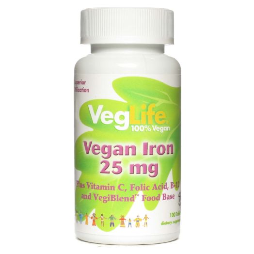 Veggie Iron 25mg VegLife 100 VegTab