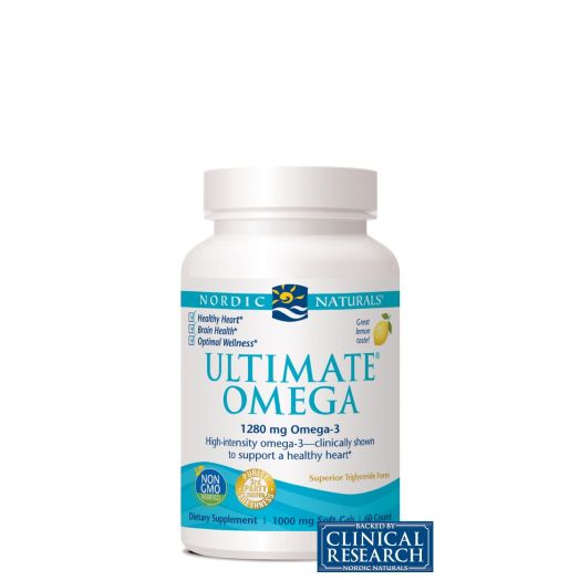 Nordic Naturals Ultimate Omega 1,000 mg Softgels, Lemon, 60 ct