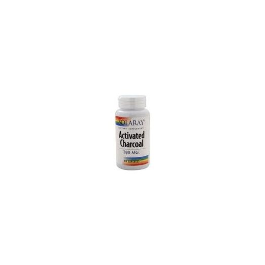 Solaray Activated Charcoal Capsules, 280 mg, 90 Count