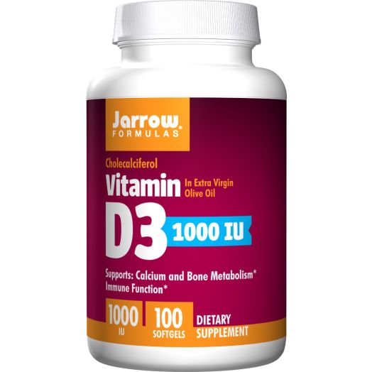 Jarrow Formulas Vitamin D3 1,000 IU, 100 Softgels