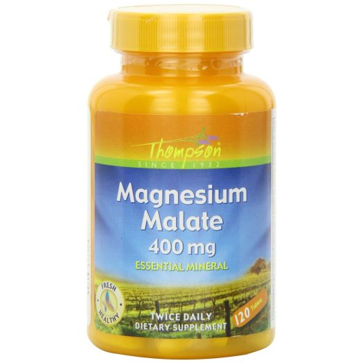 Thompson Magnesium Malate Tablets, 400 Mg, 120 Count