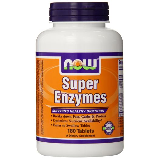 NOW Foods Super Enzymes, 180 Tablets