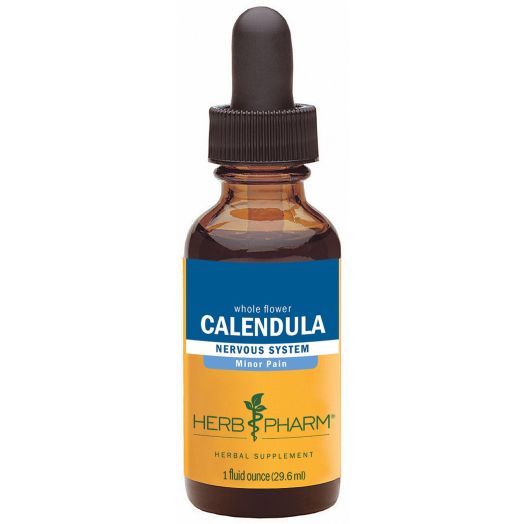 Herb Pharm Certified Organic Calendula Extract for Minor Pain Support - 1 Ounce