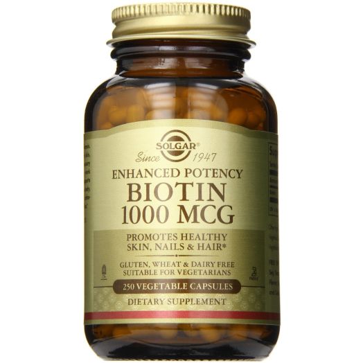 Solgar Biotin Vegetable Capsules, 1000 mcg, 250 Count