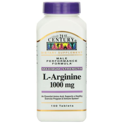 21st Century L-Arginine 1000 Mg Tablets, 100-Count